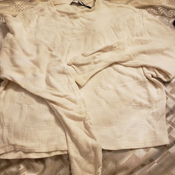 Zara light cream sweater - Picture 1 of 2